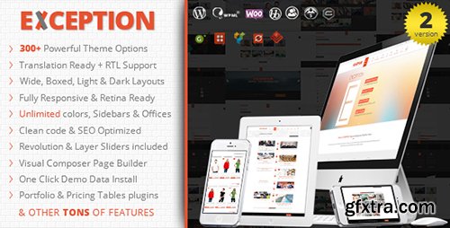 ThemeForest - EXCEPTION v2.0.5 - Responsive Multi-Purpose WordPress Theme - 10399551