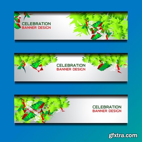 Collection gift certificate business card banner flyer calling card poster 16-25 EPS