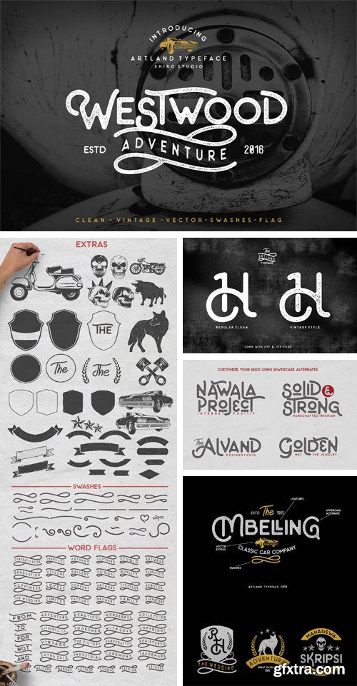 CM 1015594 - The Artland Typeface + Extras