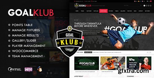 ThemeForest - Goal Club v1.4 - Sports & Events WordPress Theme - 10014333