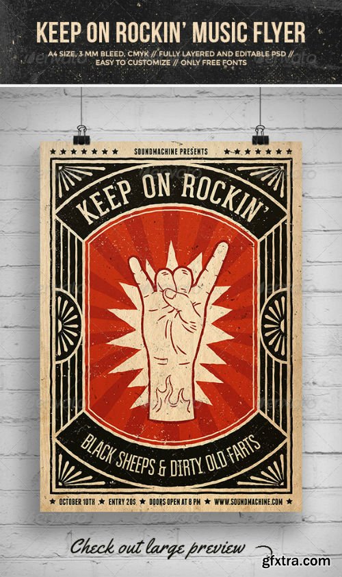 GR - Keep On Rockin’ Music Flyer 7384599