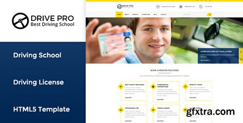 ThemeForest - Drive Pro v1.1 - Driving School HTML Template - 10783202