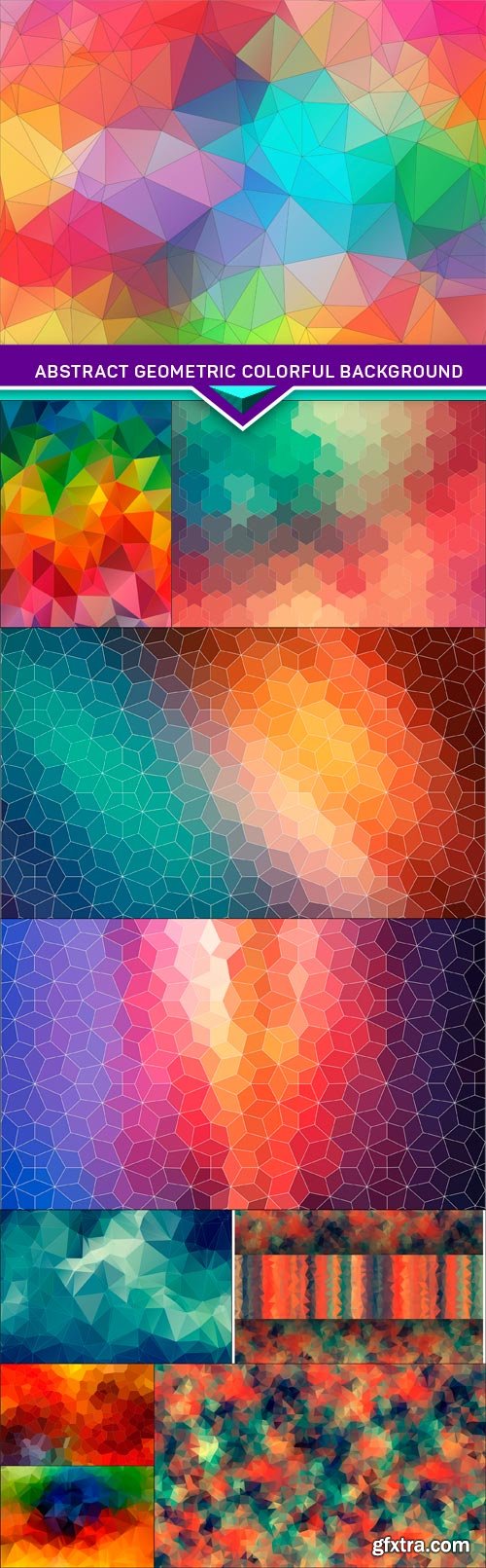 Abstract geometric colorful background 10X JPEG