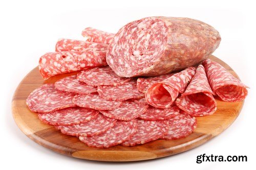 Salami e prosciutto crudo - 13xUHQ JPEG Photo Stock