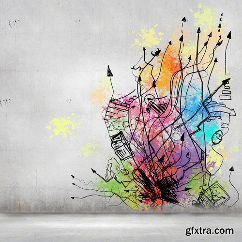 Multicolored Creative Ideas & Business Concept 2 - 15xUHQ JPEG Photo Stock