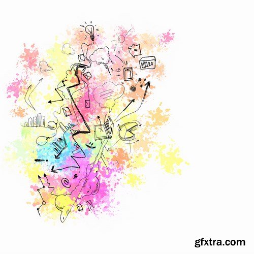 Multicolored Creative Ideas & Business Concept 2 - 15xUHQ JPEG Photo Stock