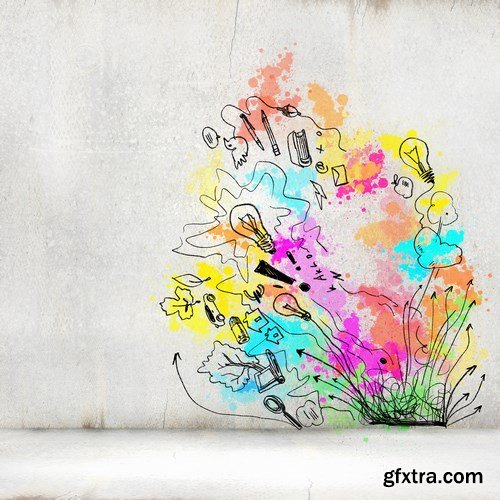 Multicolored Creative Ideas & Business Concept 2 - 15xUHQ JPEG Photo Stock