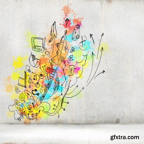 Multicolored Creative Ideas & Business Concept 2 - 15xUHQ JPEG Photo Stock