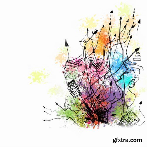 Multicolored Creative Ideas & Business Concept 2 - 15xUHQ JPEG Photo Stock