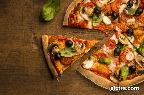 Delicious pizza on the table - 20xUHQ JPEG Photo Stock