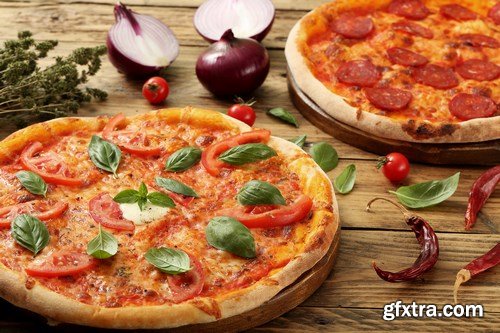 Delicious pizza on the table - 20xUHQ JPEG Photo Stock