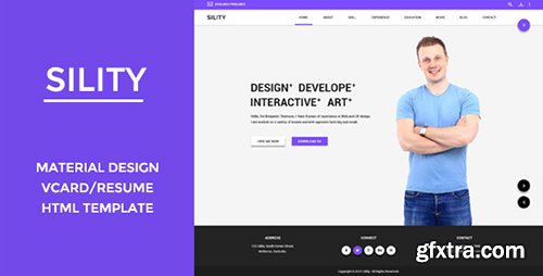 ThemeForest - Sility v1.0 - vCard, CV & Resume HTML Template - 10911929