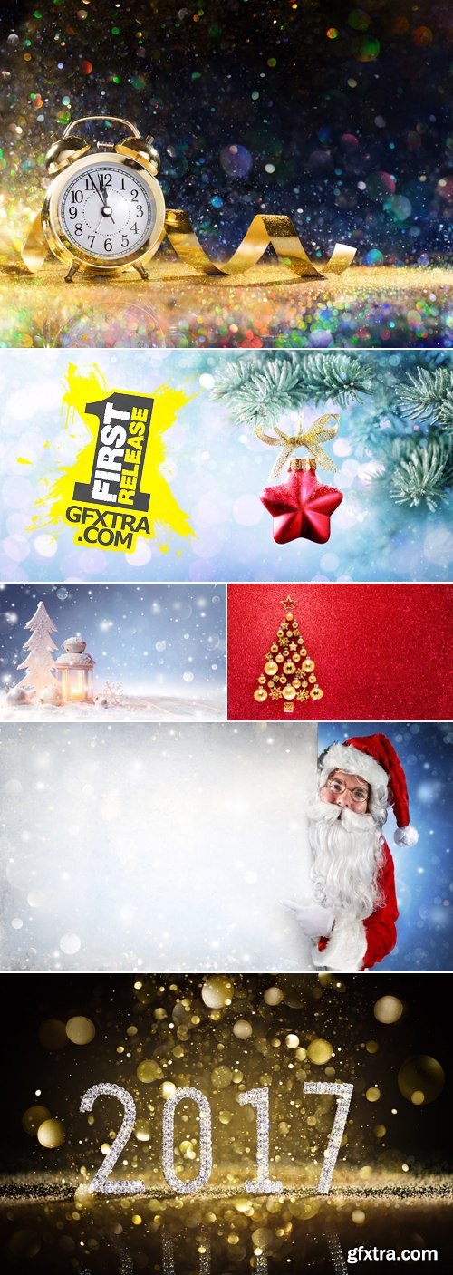 Stock Photo - Christmas & New Year 2017 Backgrounds 3