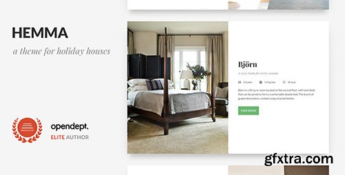 ThemeForest - Hemma v1.0.4 - A WordPress theme for Holiday Houses - 15924438