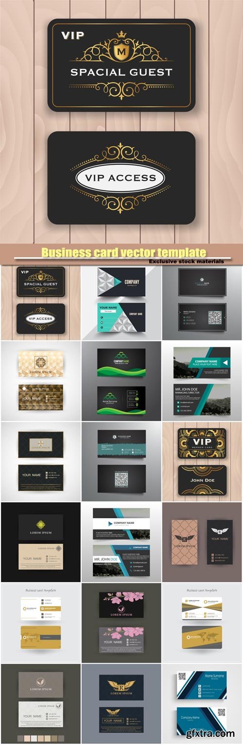 Business card vector template