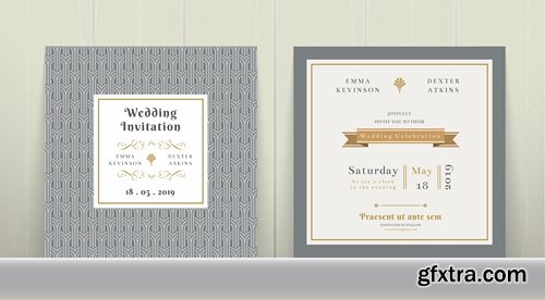 Collection of cover vector banner wedding picture card flyer poster invitation card 13-25 EPS