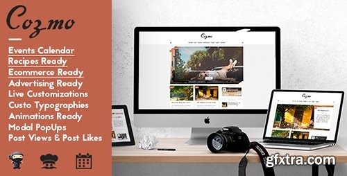 ThemeForest - Cozmo v1.3 - Clean WordPress Blog / Events Theme - 12958336