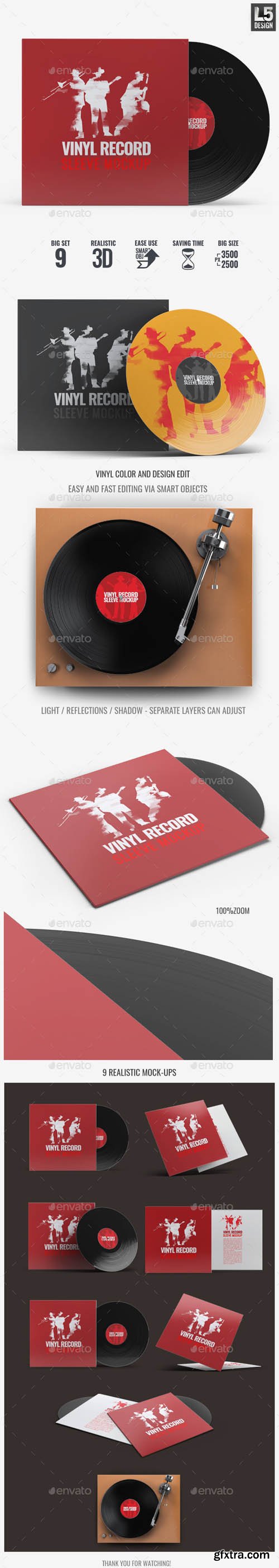 GR - Vinyl Record Sleeve Mock-Up 17535162