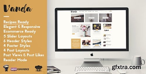 ThemeForest - Vanda v1.3 - Creative Blog / Magazine WordPress Theme - 16649681