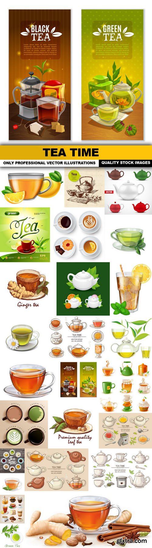 Tea Time - 25 Vector