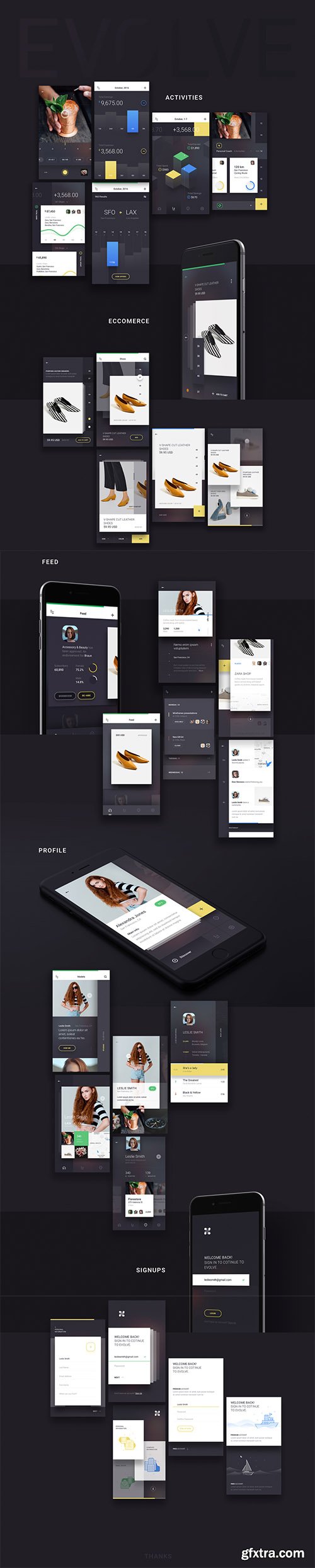 EVOLVE - The ultimate step in iOS mobile UI kit evolution