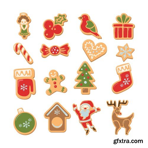 Christmas cookies 2 - 6 EPS