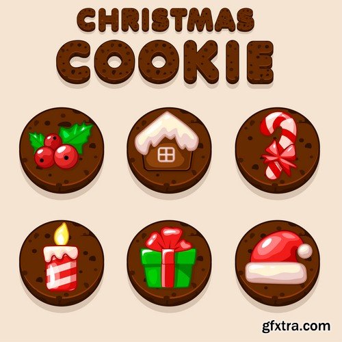 Christmas cookies 2 - 6 EPS