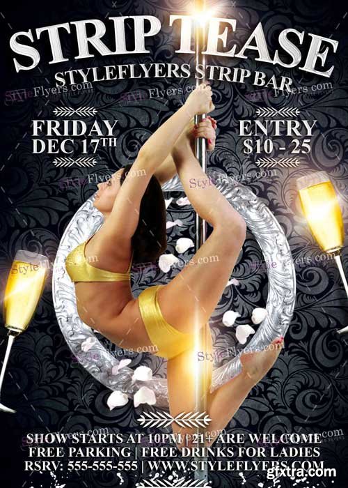 Strip Tease PSD V1 Flyer Template