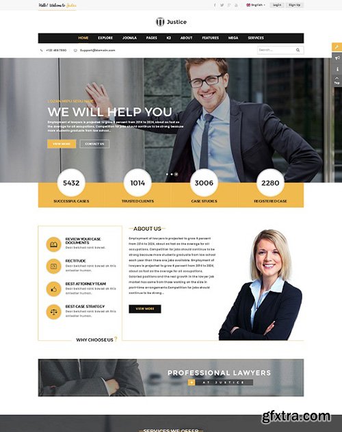 SmArtaddons - SJ Justice v1.0.0 - Responsive Law Firm Joomla Template