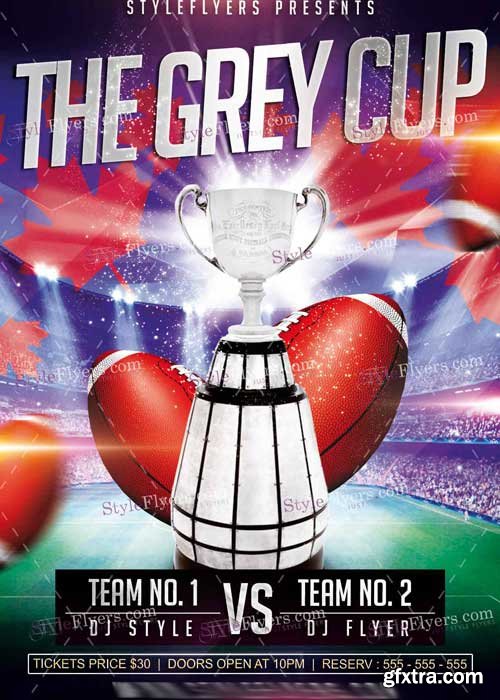 The Grey Cup PSD V2 Flyer Template