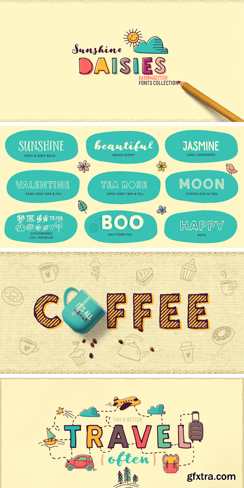 Sunshine Daisies Font Family