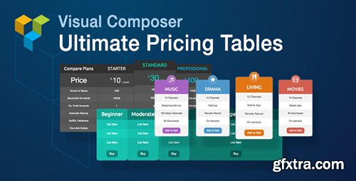 CodeCanyon - Visual Composer Ultimate Pricing Tables Add-on v1.6 - 8038698