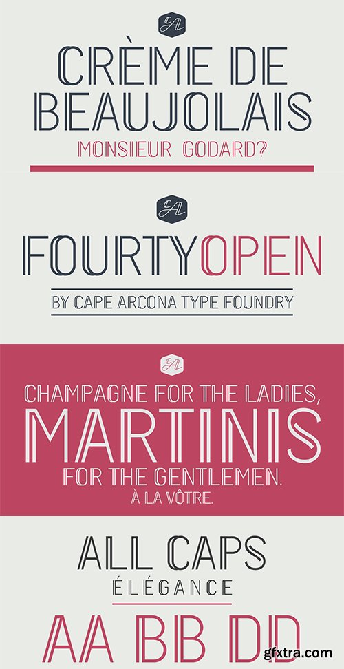 CA Fourty Open Font