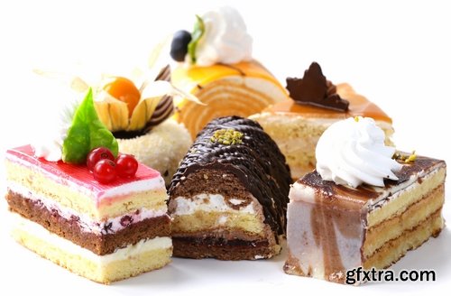 Collection of fruit cake piece of fruit pastry a berry 25 HQ Jpeg