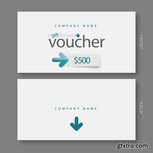 Collection gift certificate business card banner flyer calling card poster 18-25 EPS