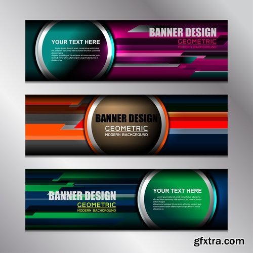 Collection gift certificate business card banner flyer calling card poster 17-25 EPS