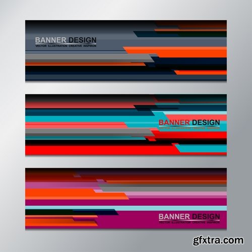 Collection gift certificate business card banner flyer calling card poster 17-25 EPS