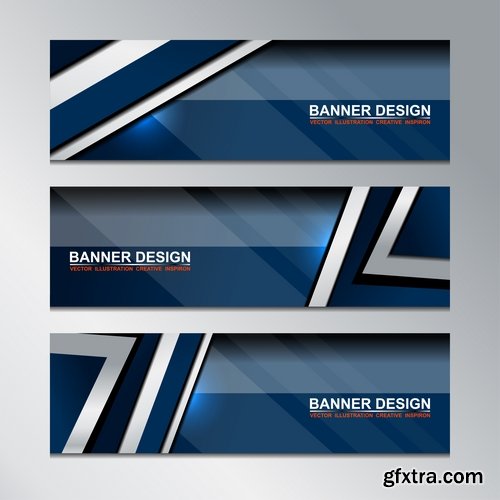 Collection gift certificate business card banner flyer calling card poster 17-25 EPS