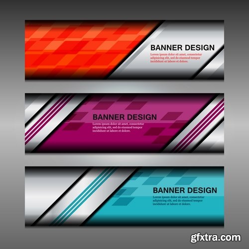 Collection gift certificate business card banner flyer calling card poster 17-25 EPS