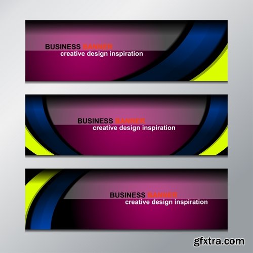 Collection gift certificate business card banner flyer calling card poster 17-25 EPS