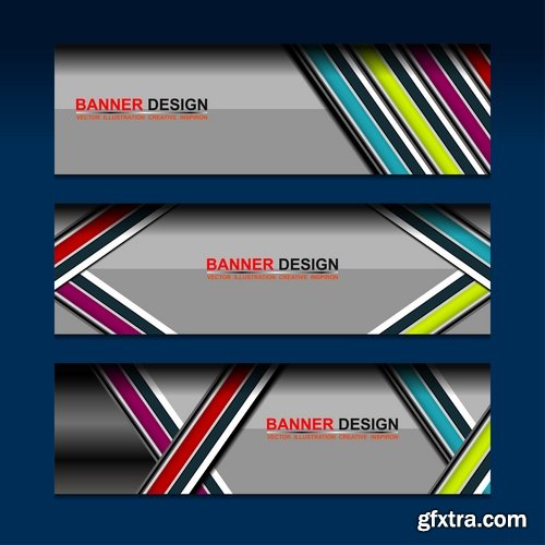 Collection gift certificate business card banner flyer calling card poster 17-25 EPS