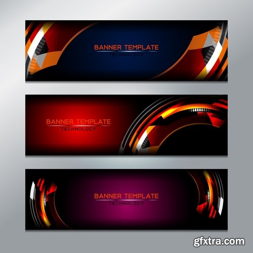 Collection gift certificate business card banner flyer calling card poster 17-25 EPS