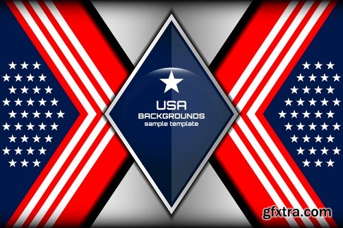 Collection United States flyer banner background is business card template 25 EPS