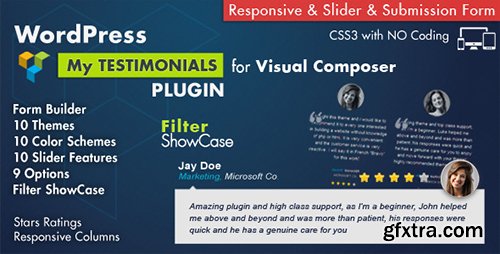 CodeCanyon - Testimonials Showcase for Visual Composer Plugin v3.5 - 7854406