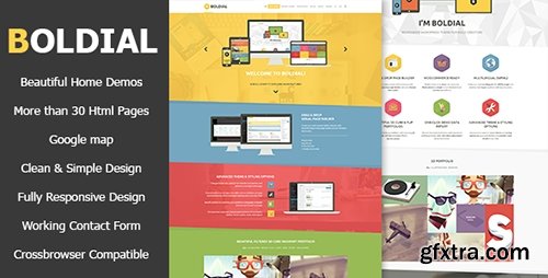 ThemeForest - Boldial HTML v1.0 - Flat Creative Theme - 15189766