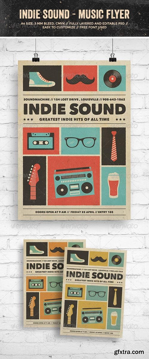 GR - Indie Sound - Music Flyer/Poster 7907219