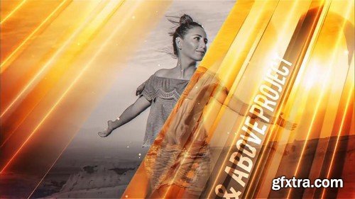 Gold Reflections Slide - After Effects Templates