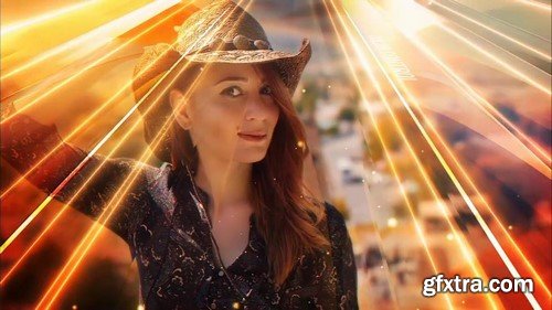 Gold Reflections Slide - After Effects Templates