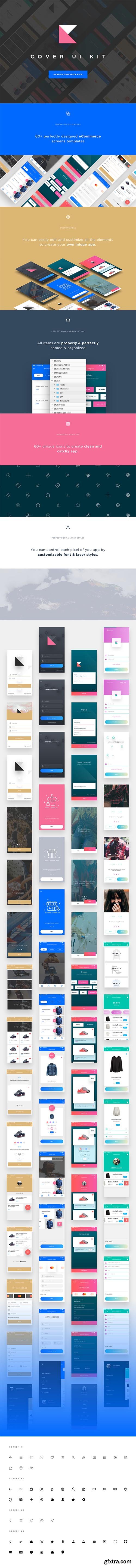 Cover UI Kit - Shopping eCommerce mobile UI Kit