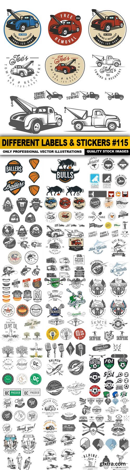 Different Labels & Stickers #115 - 25 Vector Different Labels & Stickers #115 - 25 Vector
